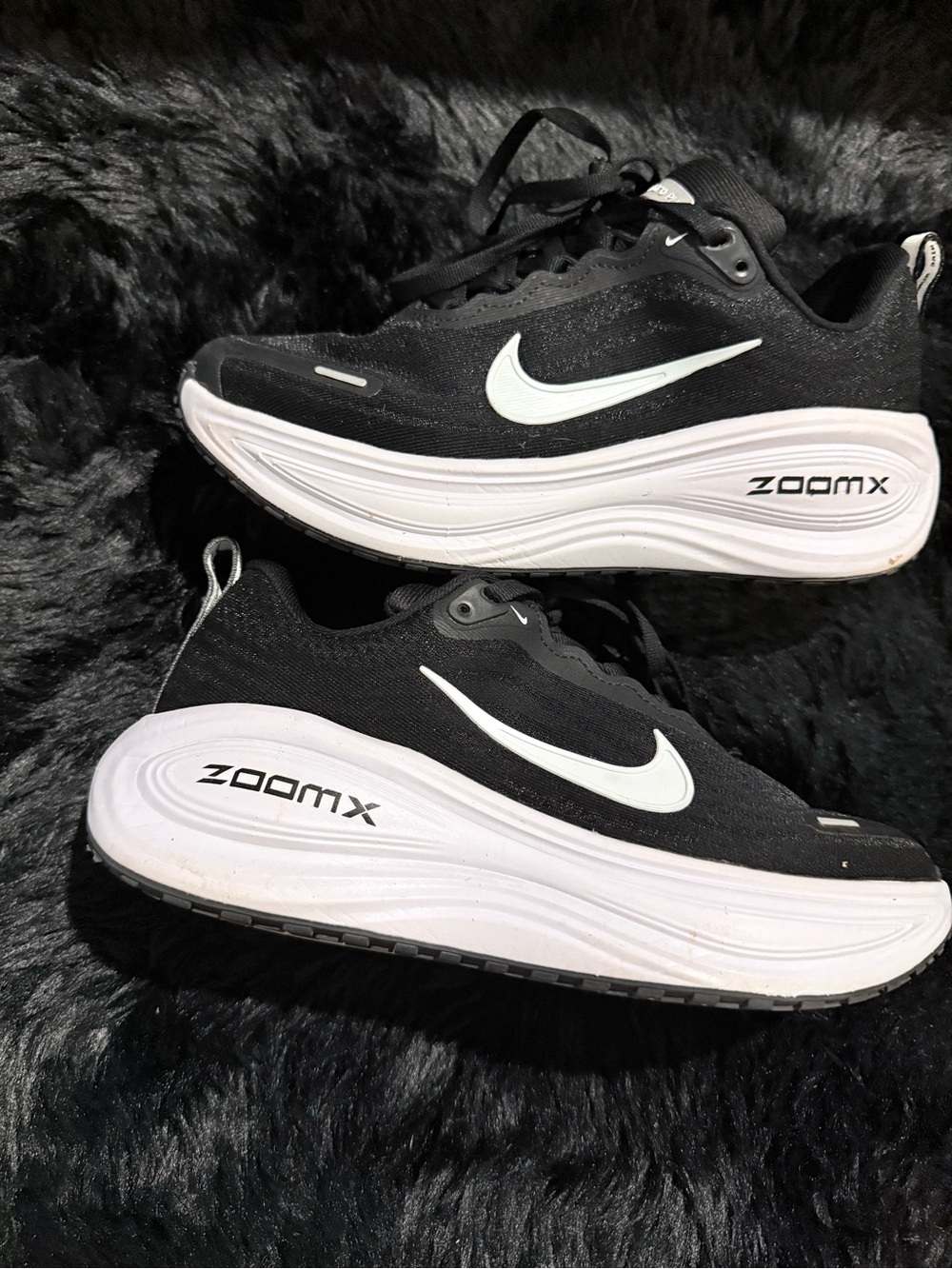 Nike Women’s Black & White ZoomX Platform Running Shoes